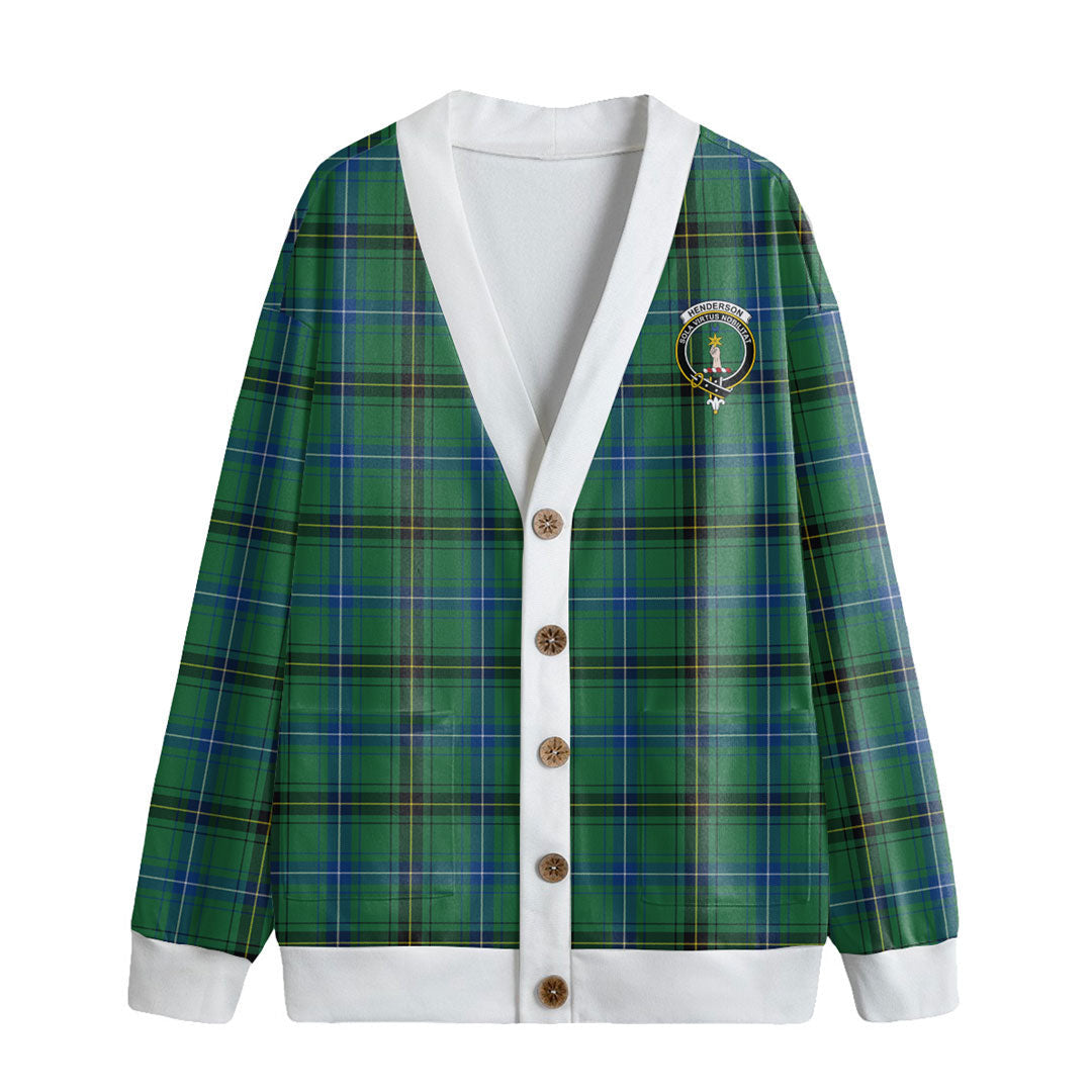 Henderson Ancient Tartan Crest Knitted Fleece Cardigan