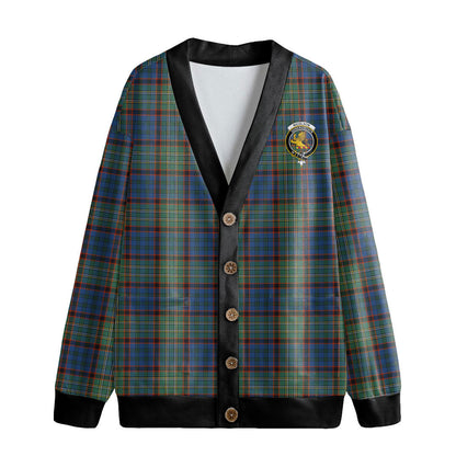 Nicolson Hunting Ancient Tartan Crest Knitted Fleece Cardigan