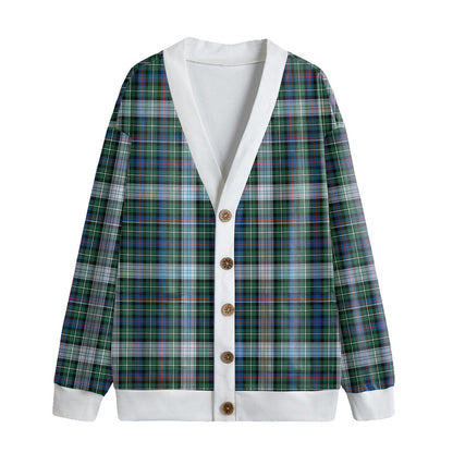 MacKenzie Dress Ancient Tartan Plaid Knitted Fleece Cardigan