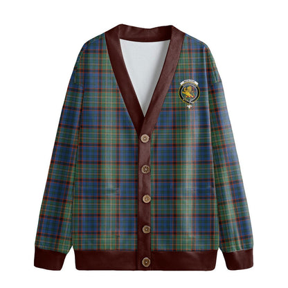 Nicolson Hunting Ancient Tartan Crest Knitted Fleece Cardigan