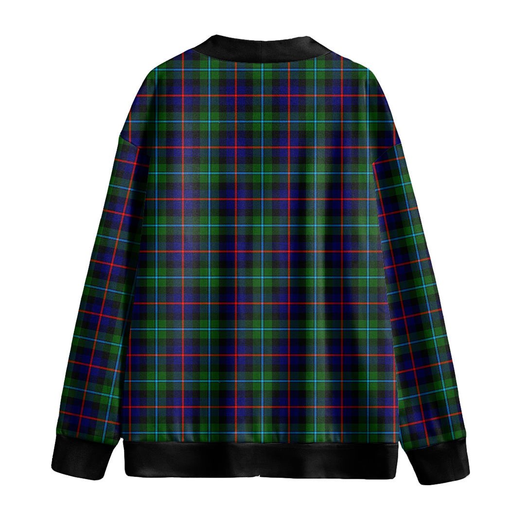 Campbell of Cawdor Modern Tartan Plaid Knitted Fleece Cardigan