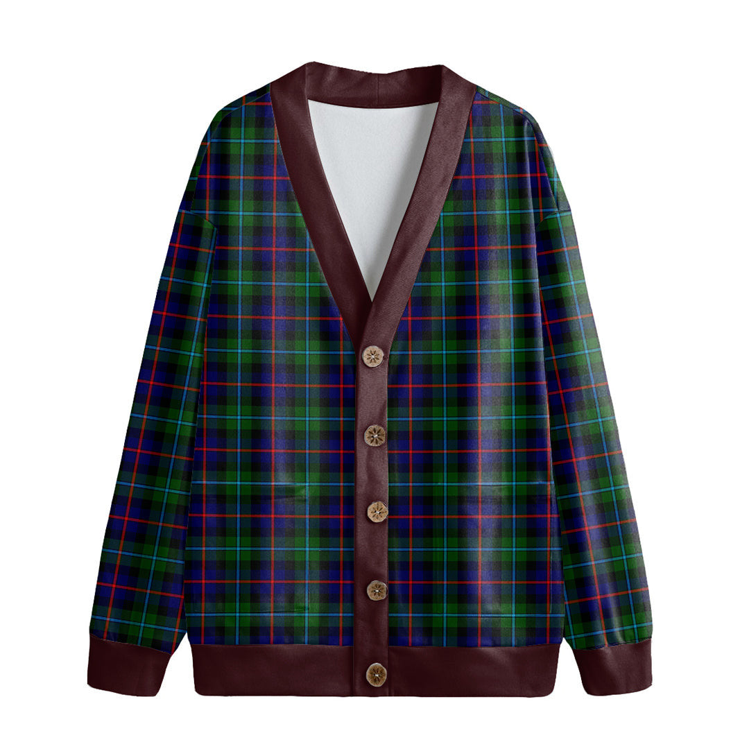 Campbell of Cawdor Modern Tartan Plaid Knitted Fleece Cardigan