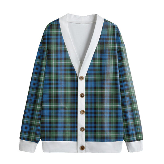 Lamont Ancient Tartan Plaid Knitted Fleece Cardigan