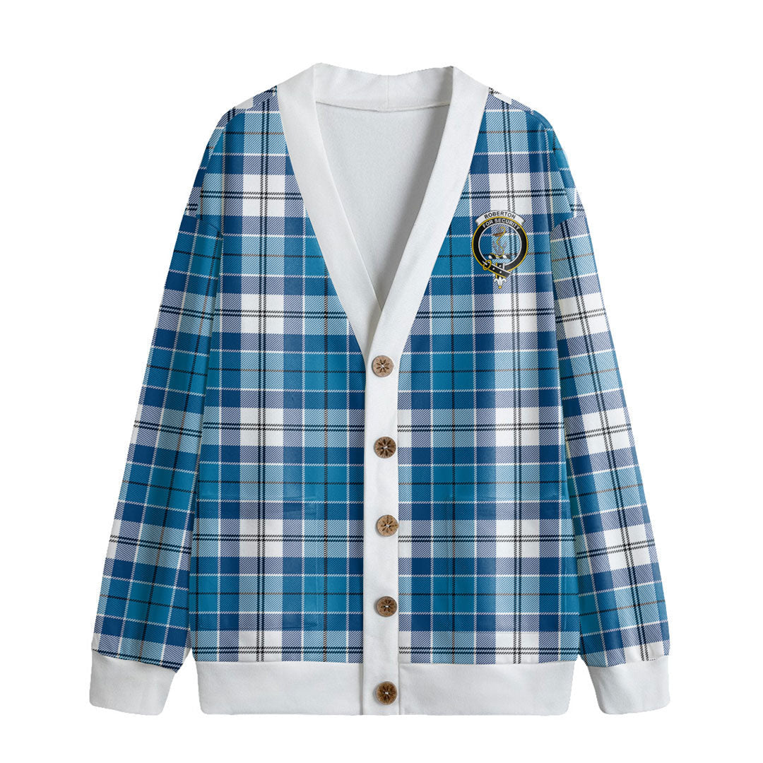 Roberton Tartan Crest Knitted Fleece Cardigan