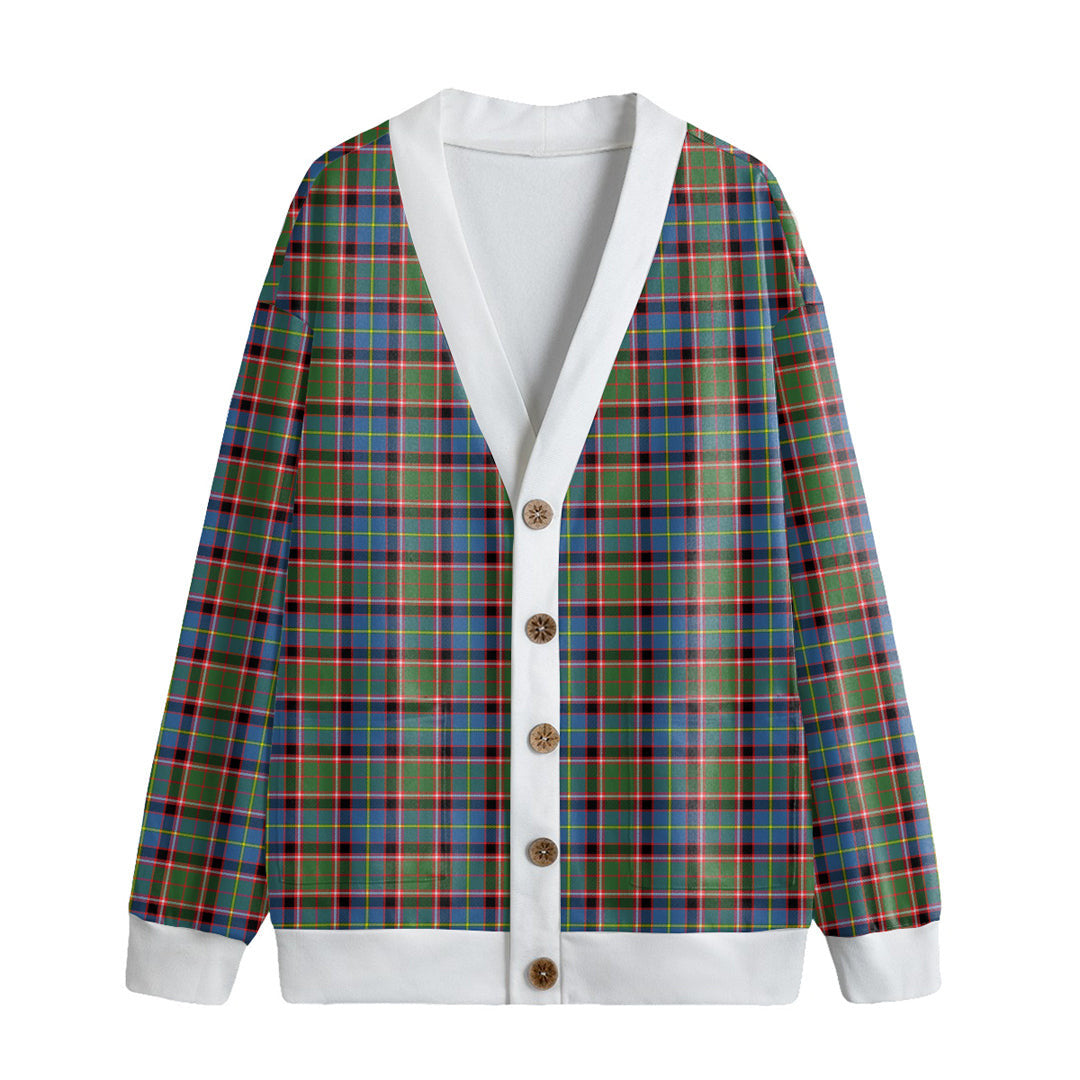 Aikenhead Tartan Plaid Knitted Fleece Cardigan