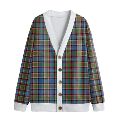 Aikenhead Tartan Plaid Knitted Fleece Cardigan