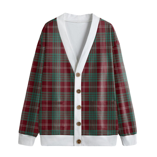 Crawford Modern Tartan Plaid Knitted Fleece Cardigan