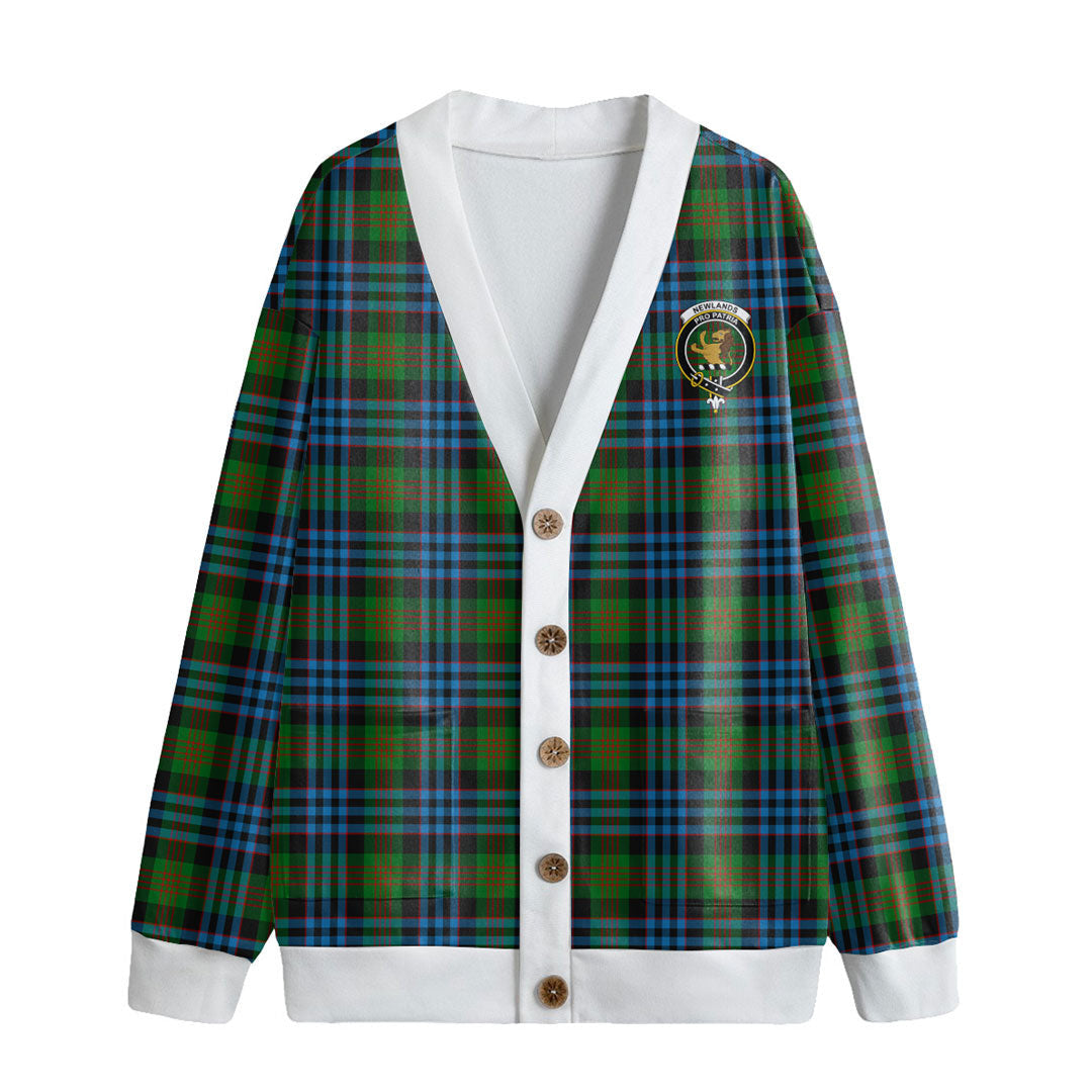 Newlands of Lauriston Tartan Crest Knitted Fleece Cardigan