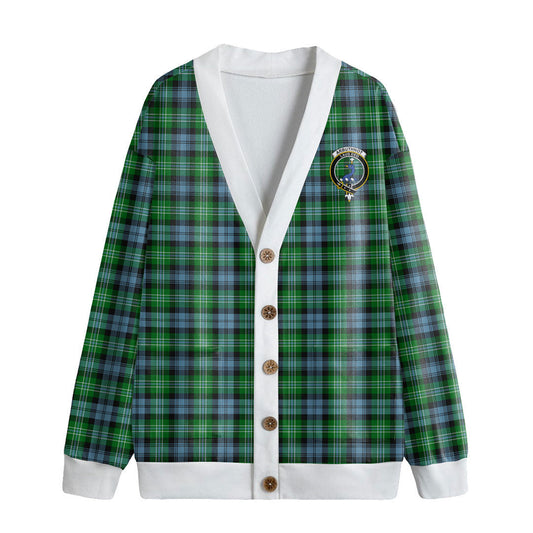 Arbuthnot Ancient Tartan Crest Knitted Fleece Cardigan