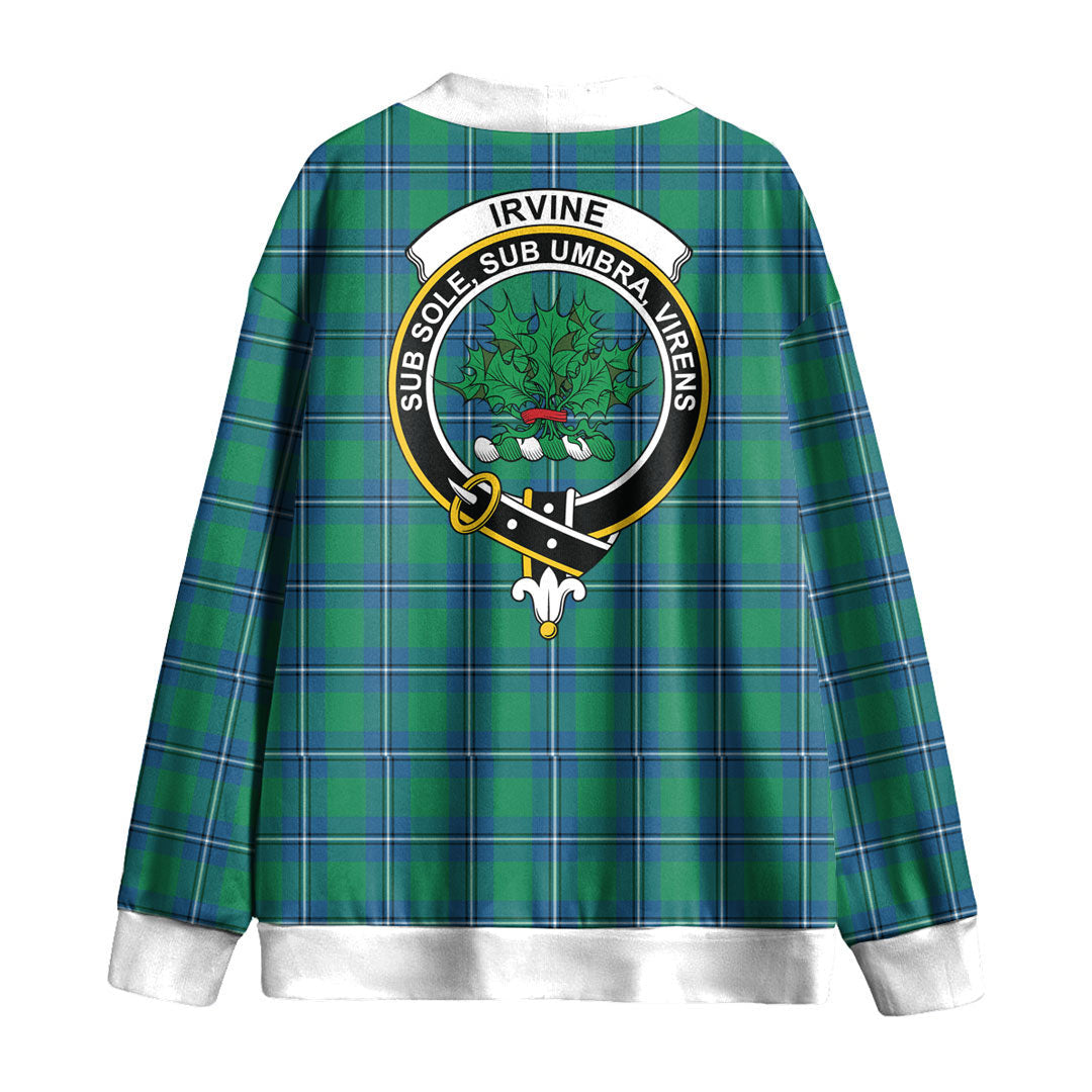 Irvine Ancient Tartan Crest Knitted Fleece Cardigan