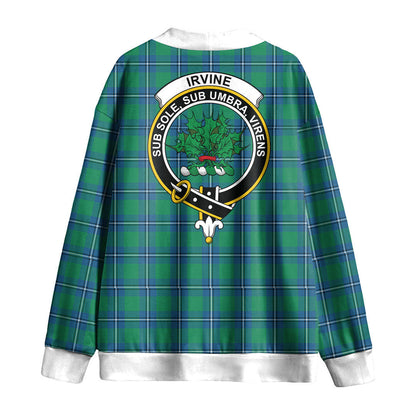 Irvine Ancient Tartan Crest Knitted Fleece Cardigan