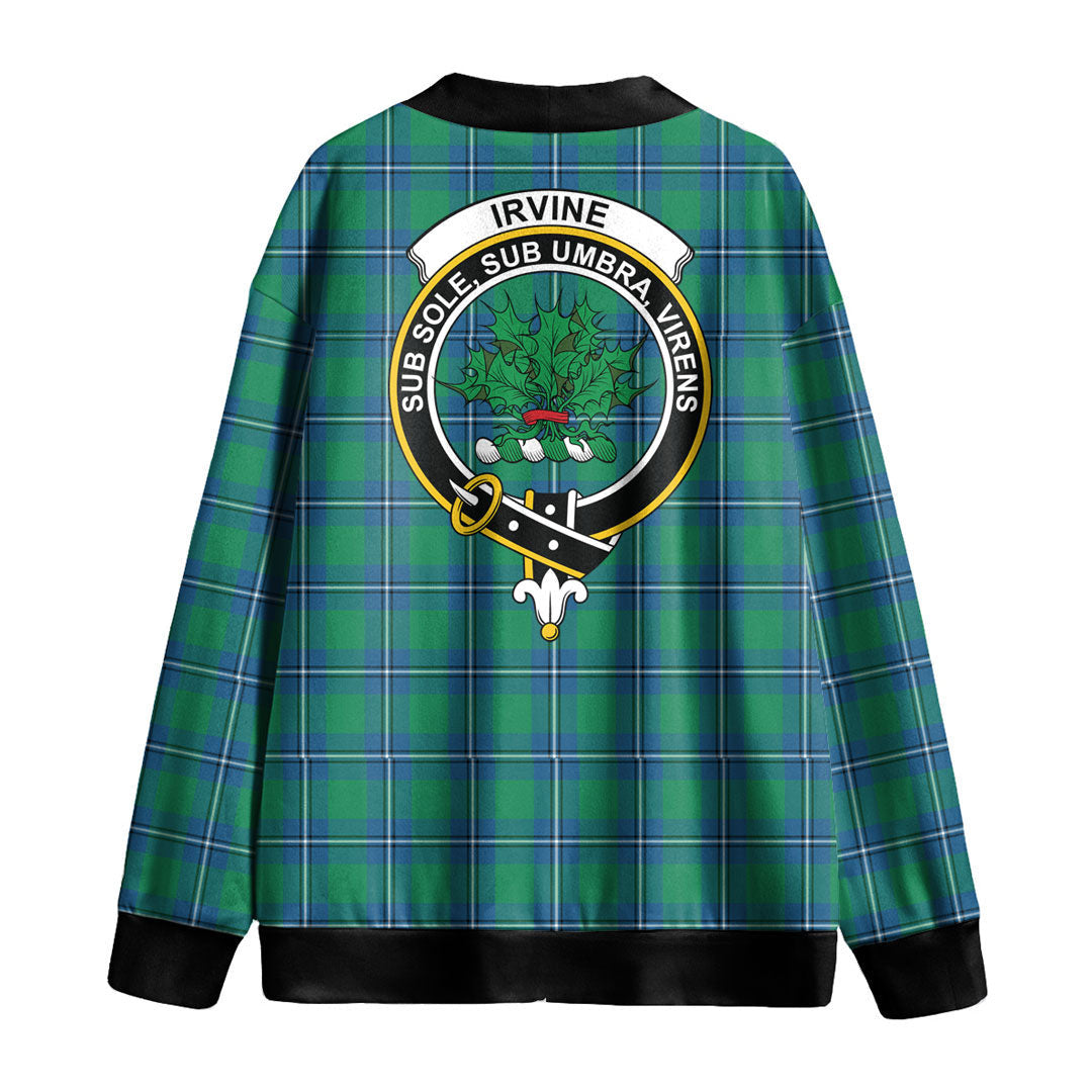 Irvine Ancient Tartan Crest Knitted Fleece Cardigan