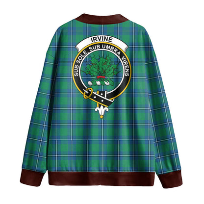 Irvine Ancient Tartan Crest Knitted Fleece Cardigan