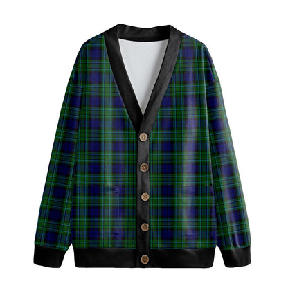 MacCallum Modern Tartan Plaid Knitted Fleece Cardigan