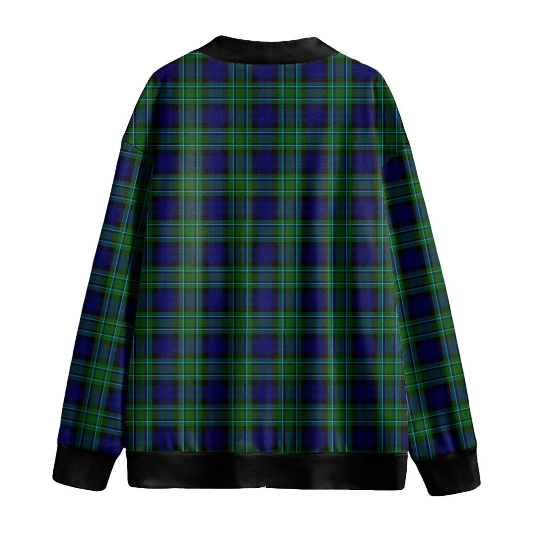 MacCallum Modern Tartan Plaid Knitted Fleece Cardigan