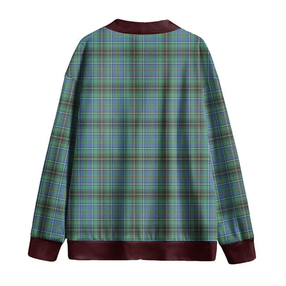 MacInnes Ancient Tartan Plaid Knitted Fleece Cardigan