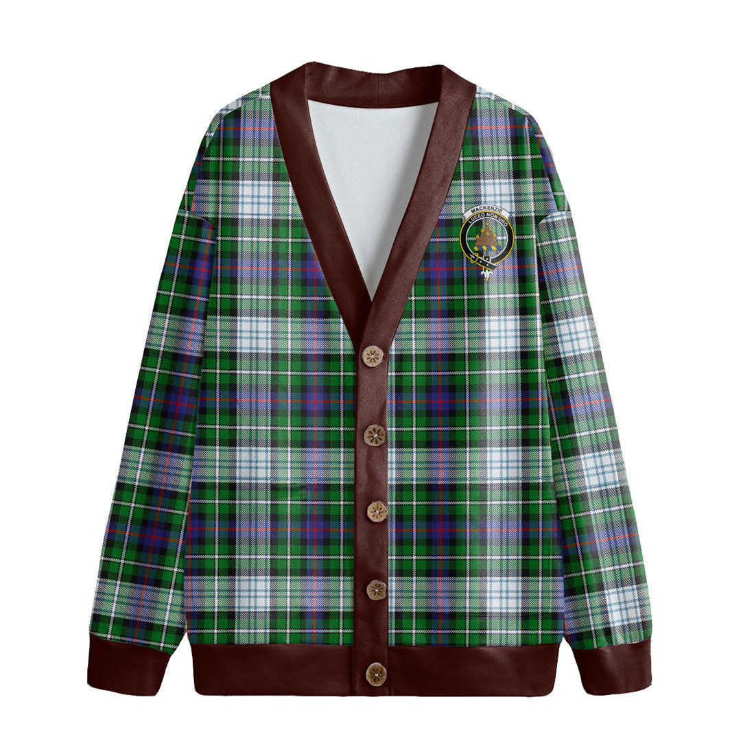 MacKenzie Dress Modern Tartan Crest Knitted Fleece Cardigan