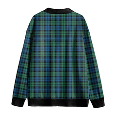 Campbell Ancient 02 Tartan Plaid Knitted Fleece Cardigan