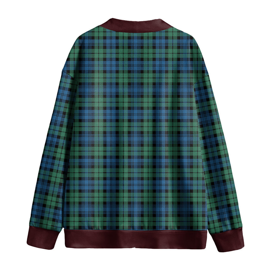 Campbell Ancient 02 Tartan Plaid Knitted Fleece Cardigan