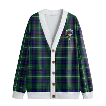 MacDonald of the Isles Hunting Modern Tartan Crest Knitted Fleece Cardigan