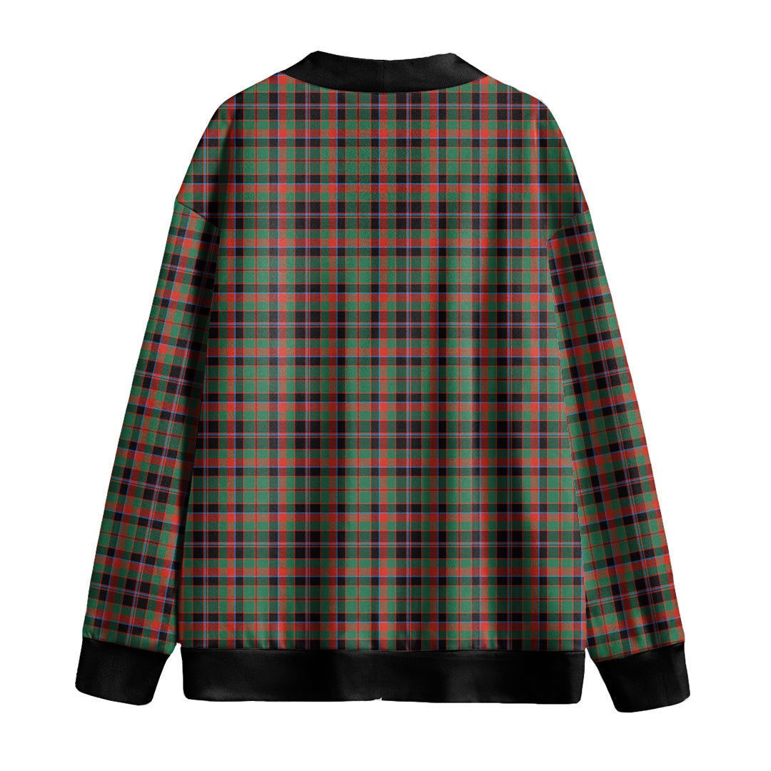 Cumming Hunting Ancient Tartan Plaid Knitted Fleece Cardigan