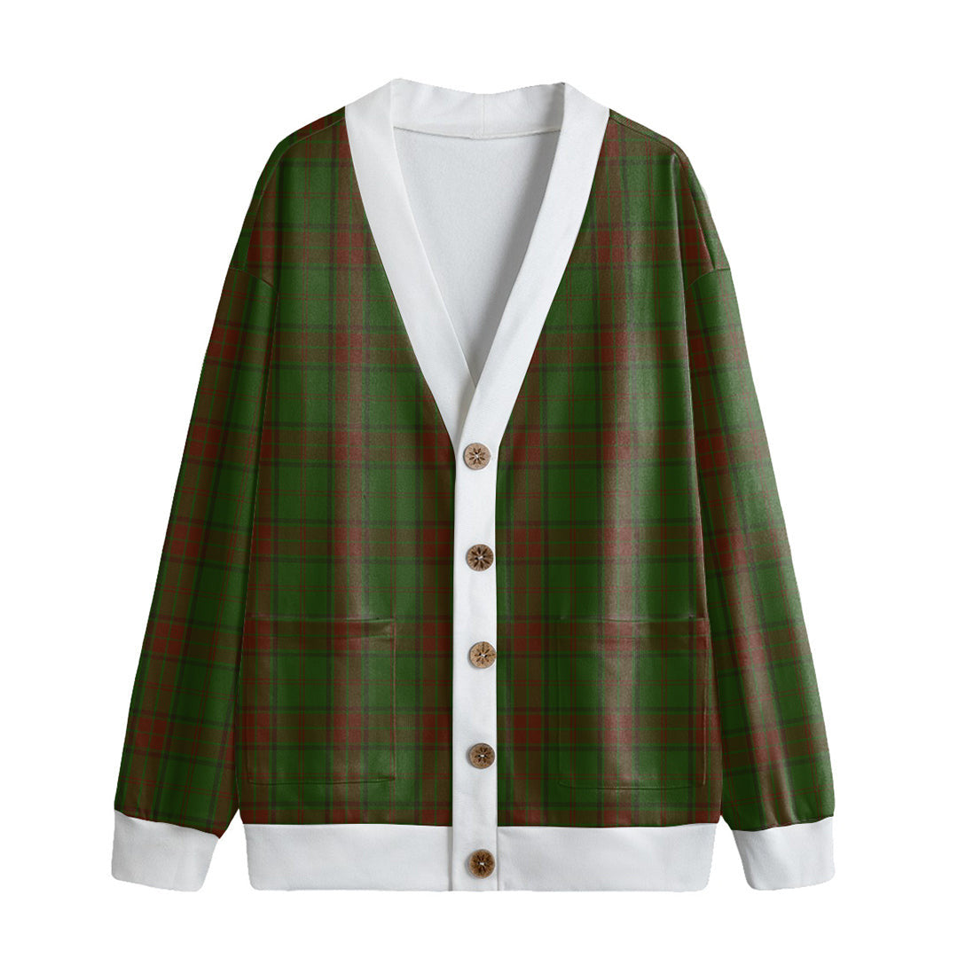 Maxwell Hunting Tartan Plaid Knitted Fleece Cardigan