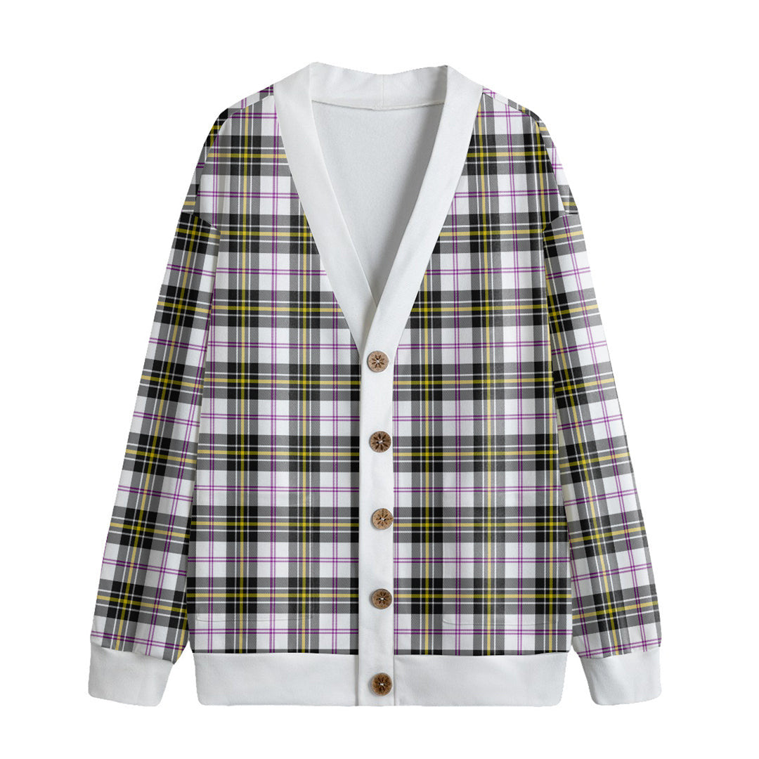 MacPherson Dress Modern Tartan Plaid Knitted Fleece Cardigan