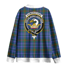 Edmonstone Tartan Crest Knitted Fleece Cardigan