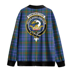 Edmonstone Tartan Crest Knitted Fleece Cardigan