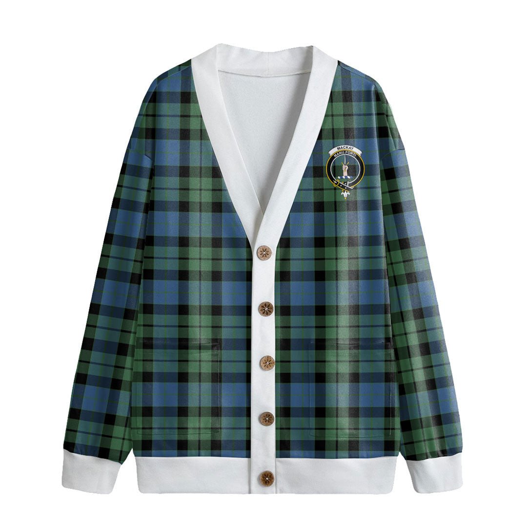 MacKay Ancient Tartan Crest Knitted Fleece Cardigan