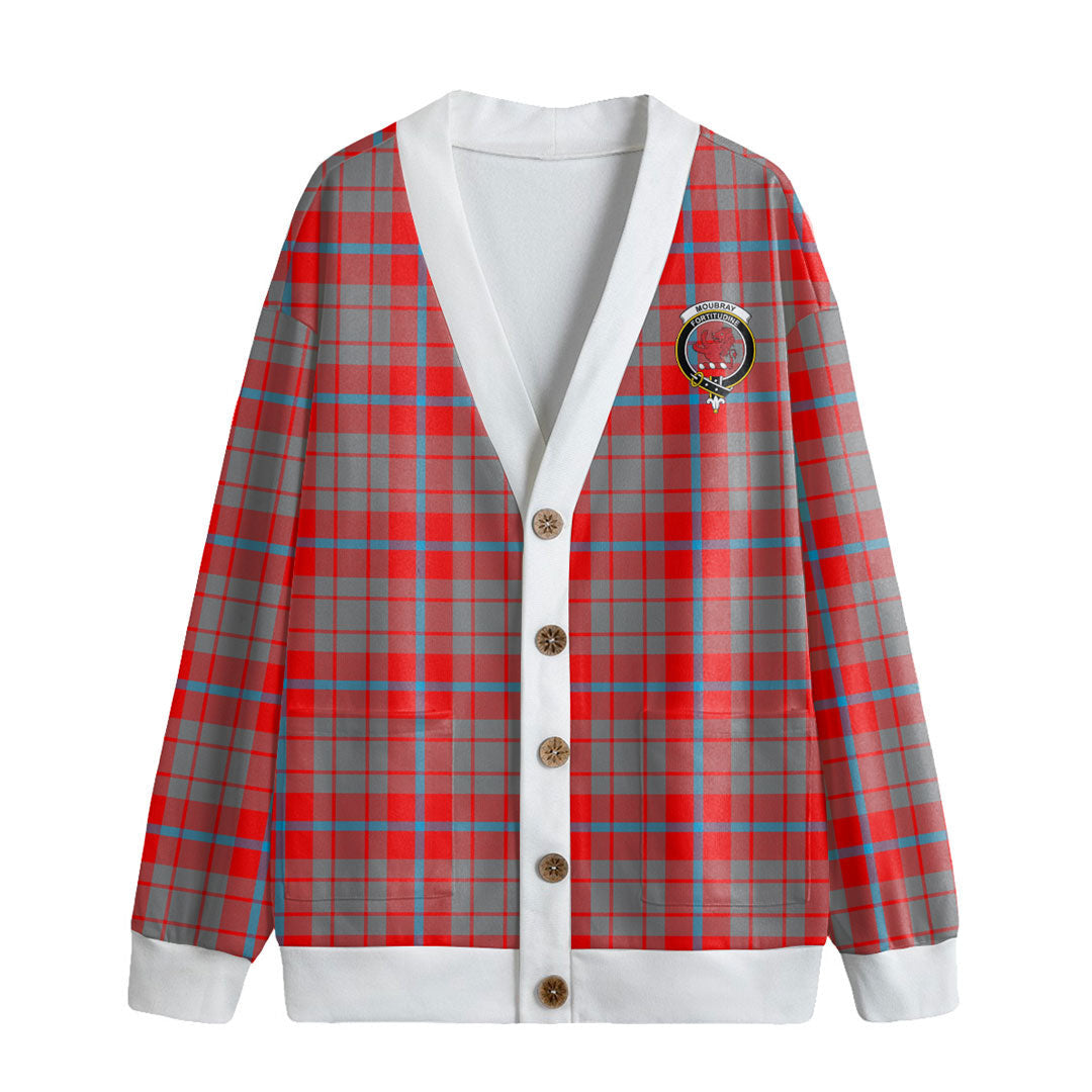 Moubray Tartan Crest Knitted Fleece Cardigan