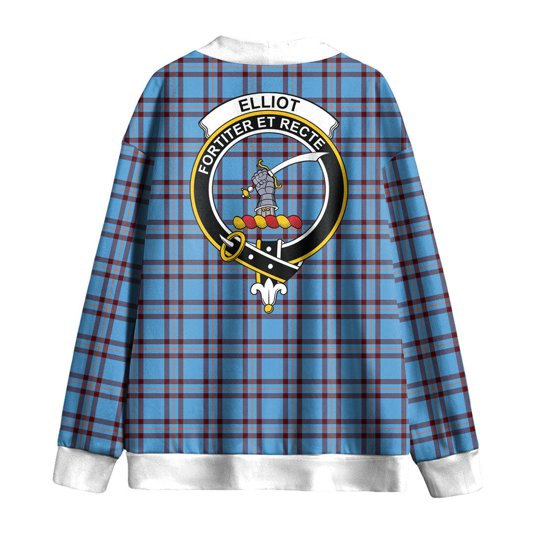 Elliot Ancient Tartan Crest Knitted Fleece Cardigan