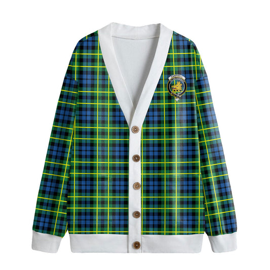 Campbell of Breadalbane Ancient Tartan Crest Knitted Fleece Cardigan