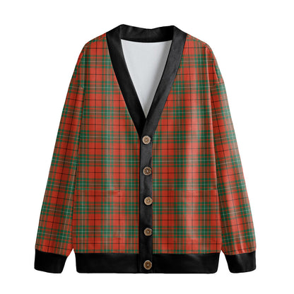 MacAulay Ancient Tartan Plaid Knitted Fleece Cardigan