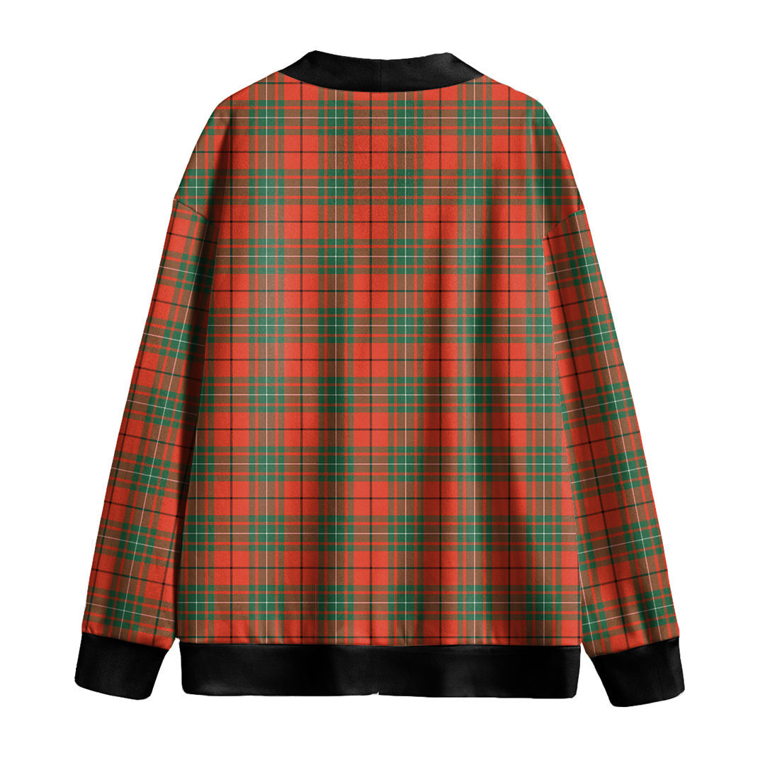 MacAulay Ancient Tartan Plaid Knitted Fleece Cardigan