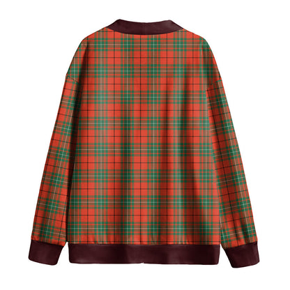 MacAulay Ancient Tartan Plaid Knitted Fleece Cardigan