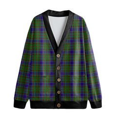 Adam Tartan Plaid Knitted Fleece Cardigan