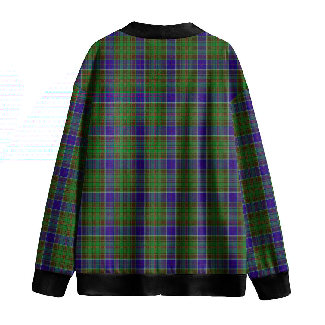 Adam Tartan Plaid Knitted Fleece Cardigan