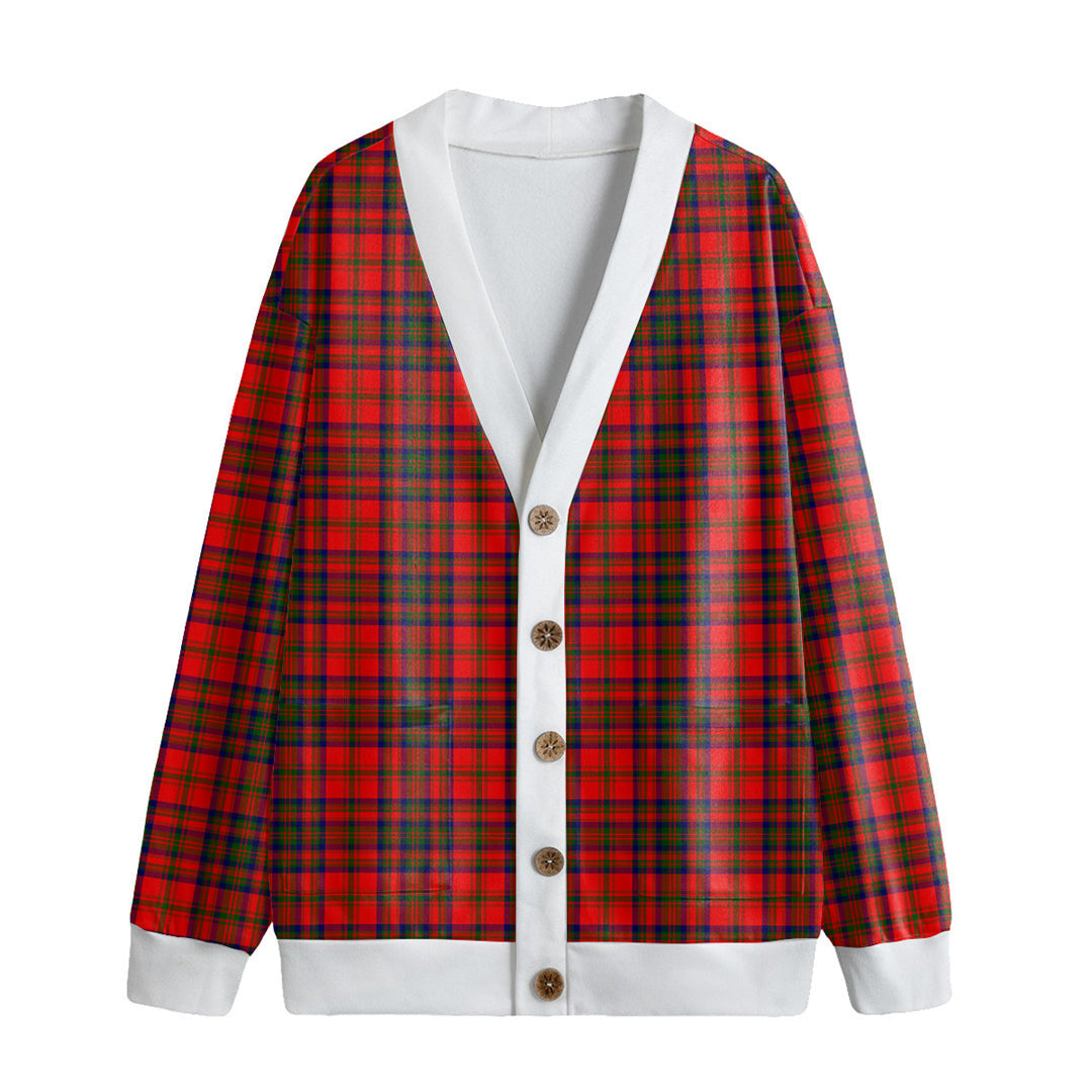 Matheson Modern Tartan Plaid Knitted Fleece Cardigan