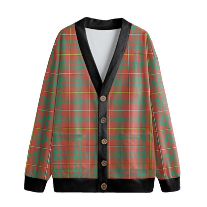 Bruce Ancient Tartan Plaid Knitted Fleece Cardigan