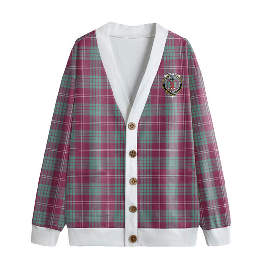 Crawford Ancient Tartan Crest Knitted Fleece Cardigan