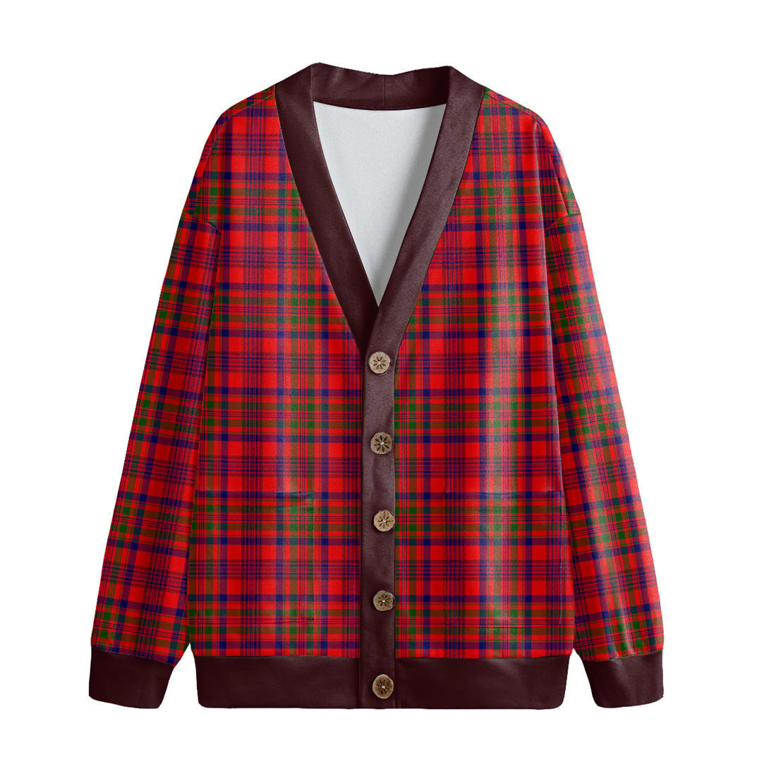 Murray of Tulloch Modern Tartan Plaid Knitted Fleece Cardigan