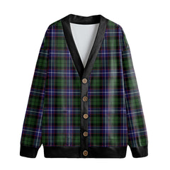 Galbraith Modern Tartan Plaid Knitted Fleece Cardigan