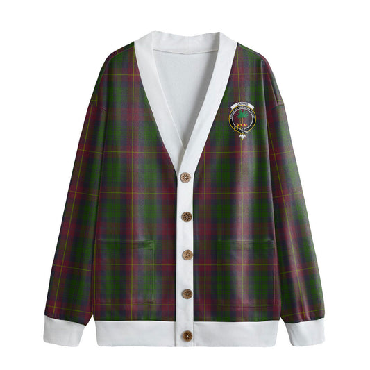 Cairns Tartan Crest Knitted Fleece Cardigan