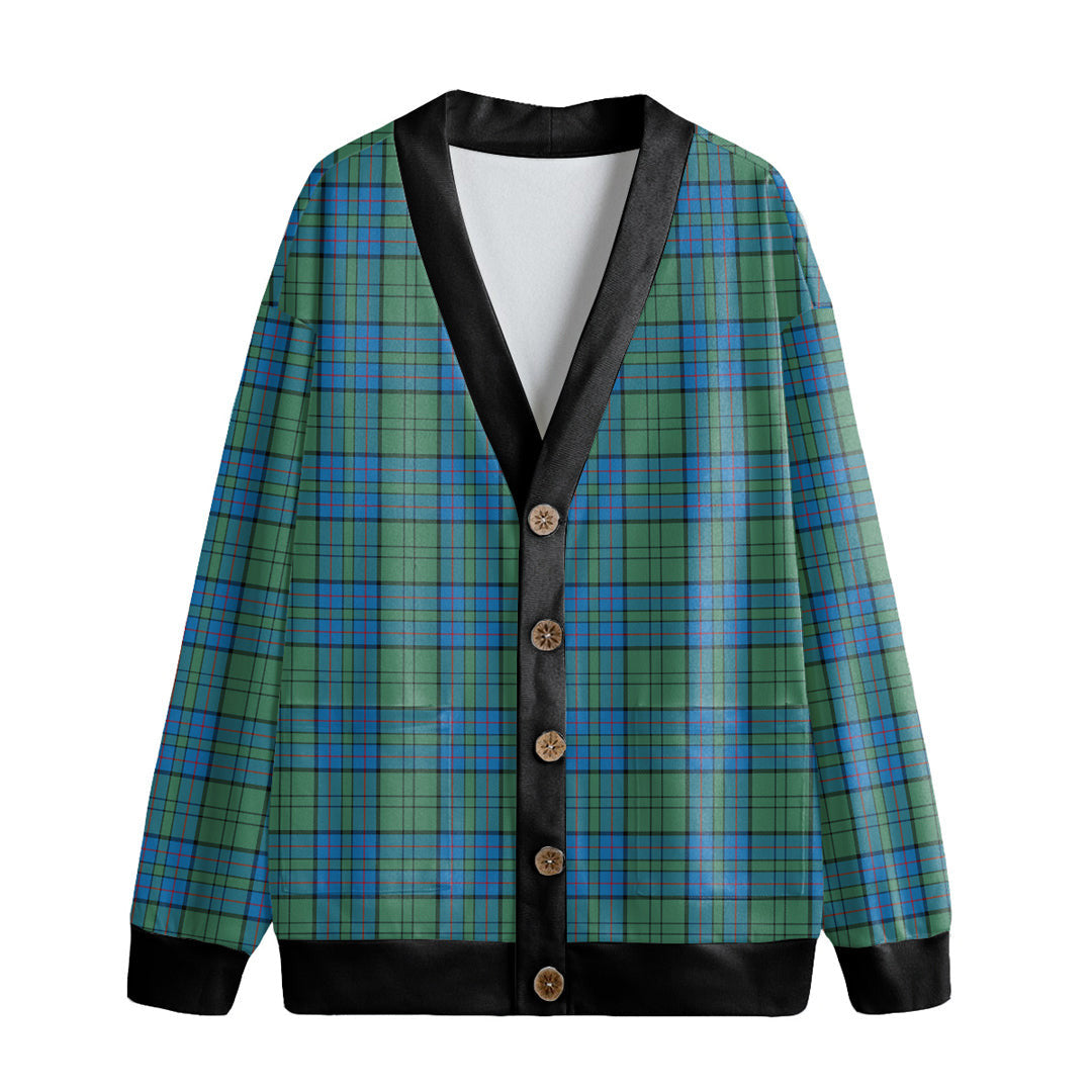 Lockhart Tartan Plaid Knitted Fleece Cardigan