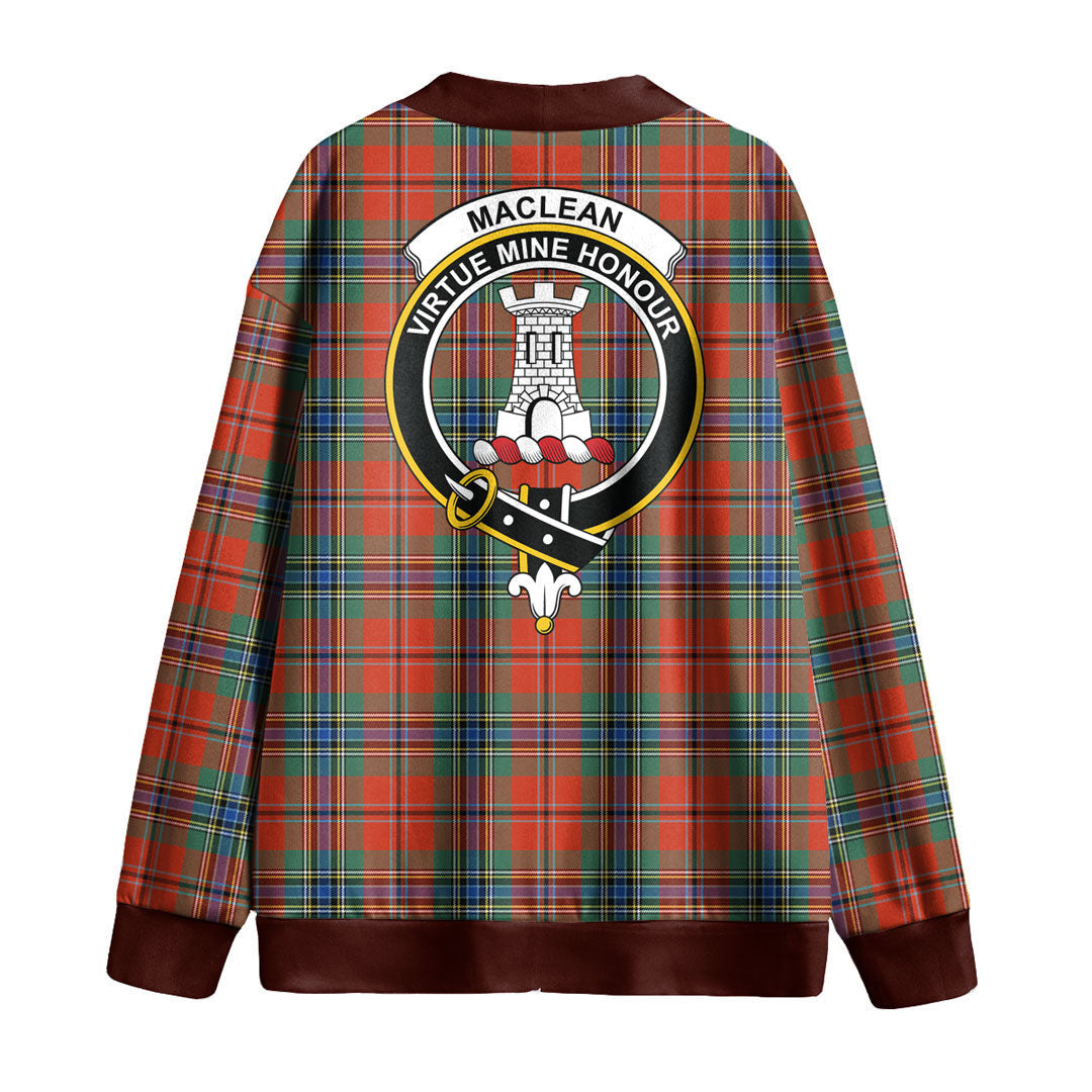 MacLean of Duart Ancient Tartan Crest Knitted Fleece Cardigan