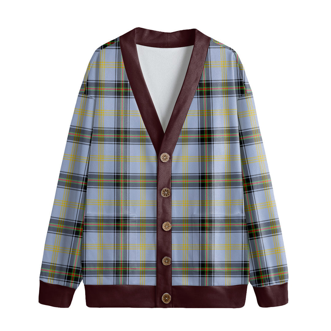 Bell of the Borders Tartan Plaid Knitted Fleece Cardigan