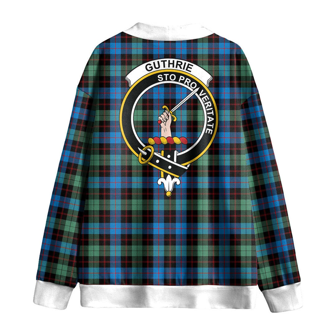 Guthrie Ancient Tartan Crest Knitted Fleece Cardigan