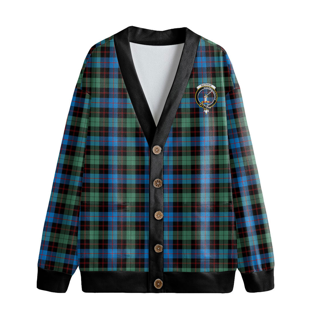 Guthrie Ancient Tartan Crest Knitted Fleece Cardigan