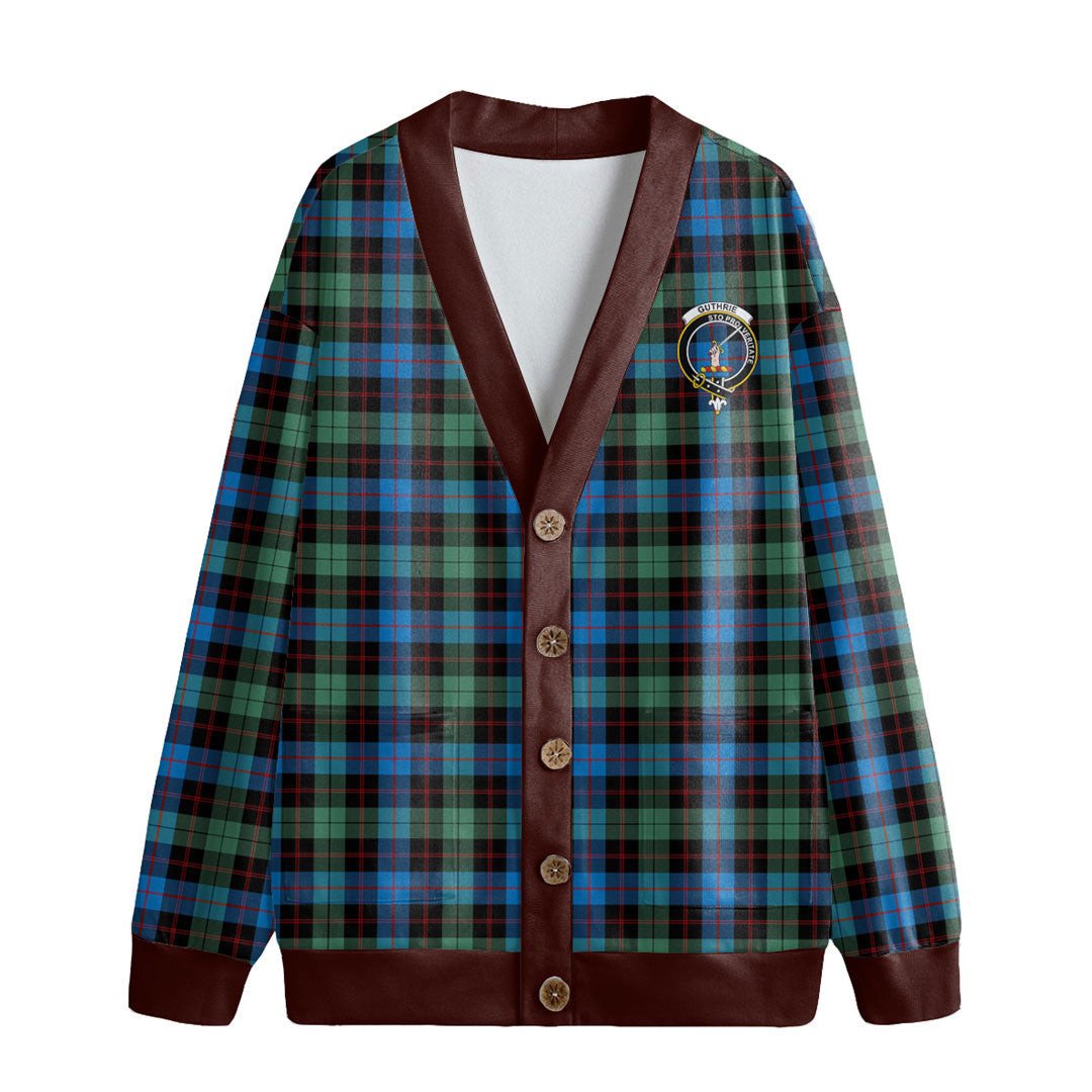 Guthrie Ancient Tartan Crest Knitted Fleece Cardigan